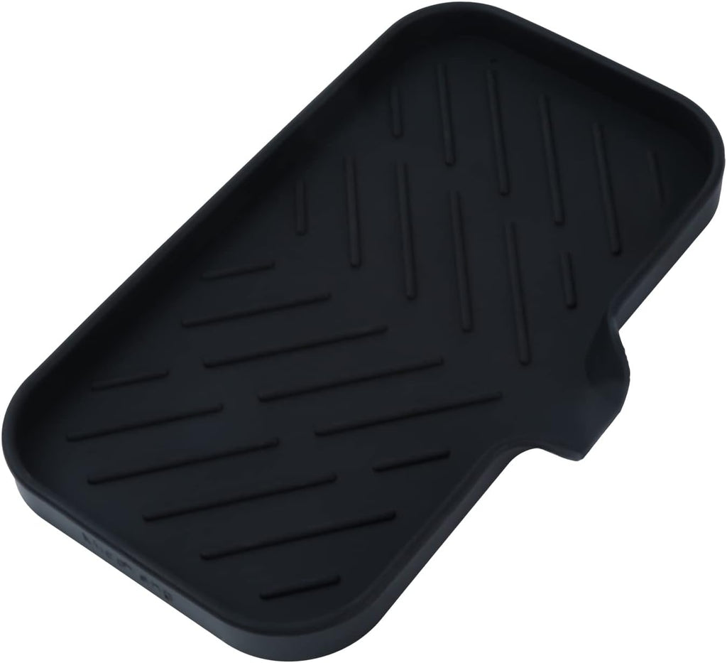Silicone Bathroom Soap Dishes with Drain Spout-Bathroom and Kitchen Sink Organizer,Sponge