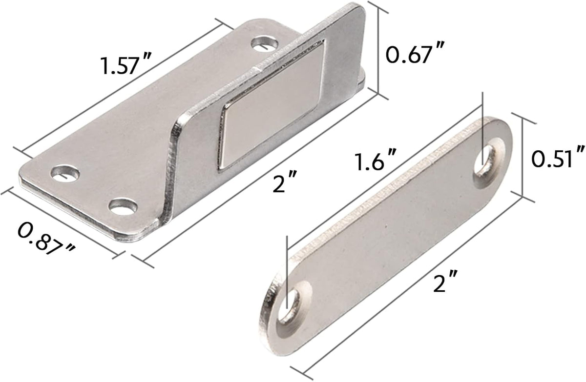 Cabinet Magnets Mousike Adhesive Strong Magnetic Door Catch Stainless Steel Kitchen Magnetic Latch