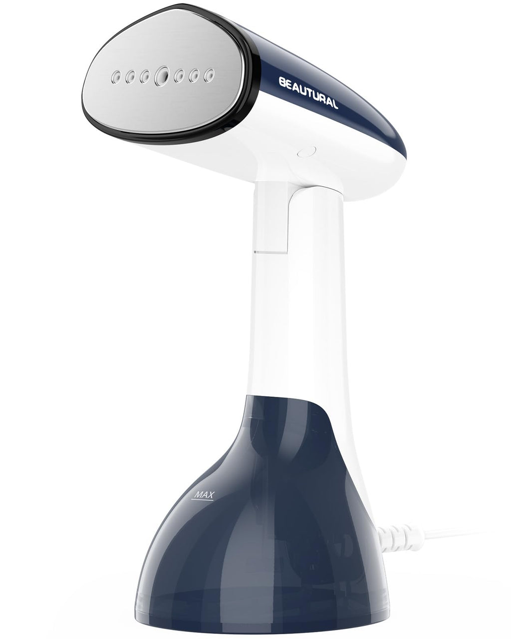 BEAUTURAL Steamer for Clothes, Handheld Garment Wrinkle Remover, White