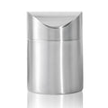 Mini Trash Can, Tiny Desktop Trash Bin with Swing Lid, Stainless Steel Bathroom Countertop Garbage