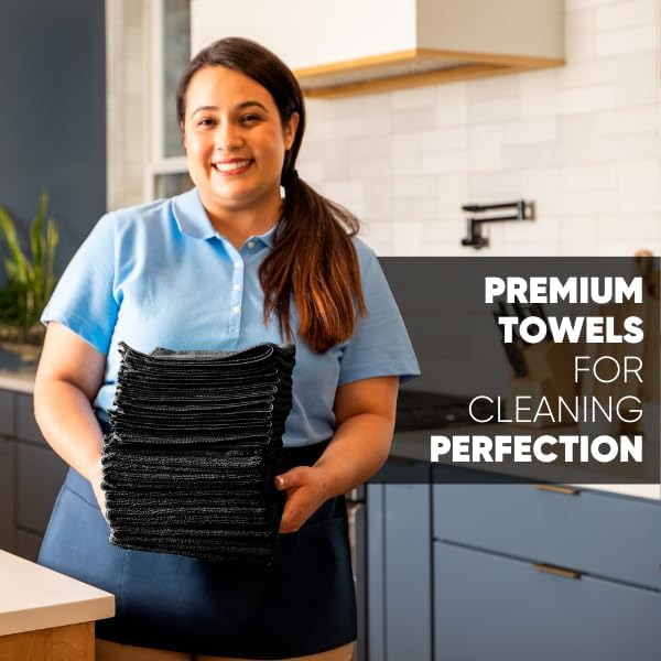 Microfiber Wholesale Cleaning Cloths (48 Pack) | Size 12" x 12"| All Purpose Microfiber Towels