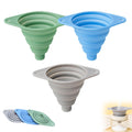 Kitchen Funnel Set, 2025 New Silicone Collapsible Funnel, Multi-Purpose Small Funnels for Kitchen