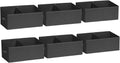 DIMJ Closet Storage Bins, 6 Pack Storage Baskets for Shelves, Foldable Closet Organizer with