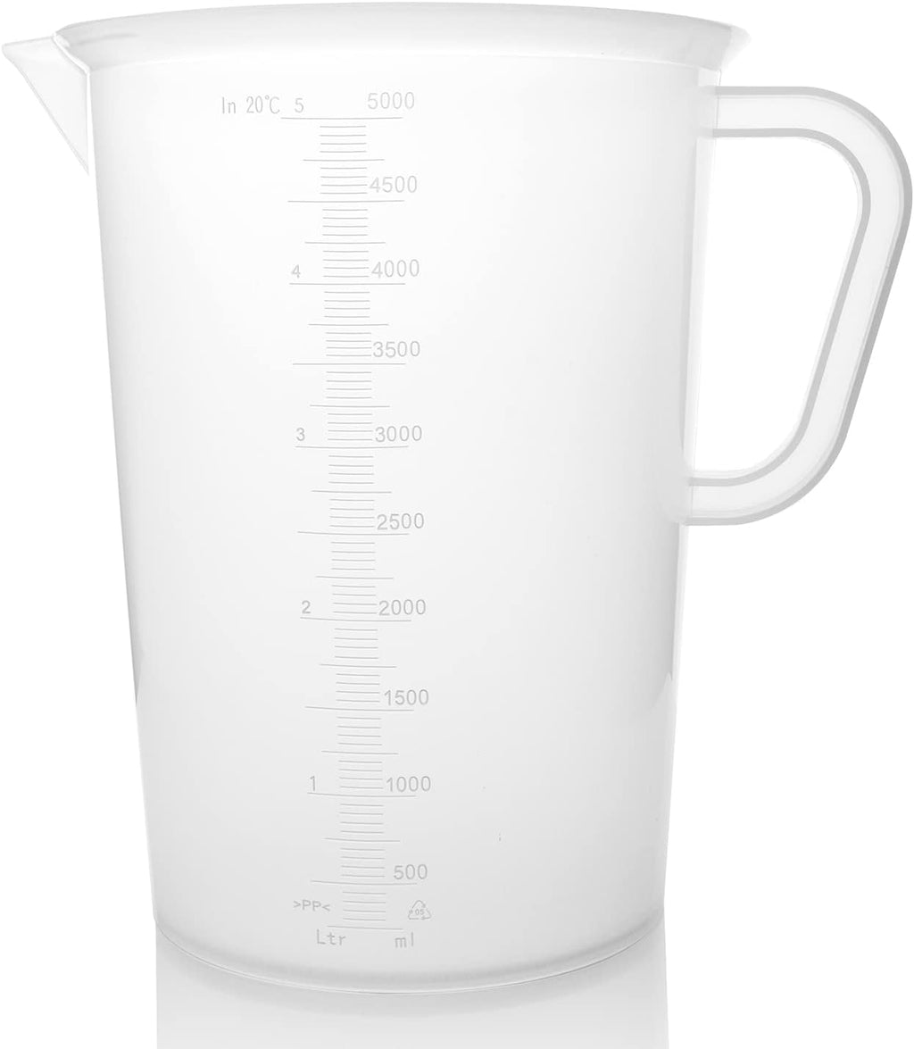 Plastic Graduated Measuring and Mixing Pitcher - 5000ml Plastic Graduated Measuring Pitcher - Soap