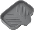 Silicone Bathroom Soap Dishes with Drain Spout-Bathroom and Kitchen Sink Organizer,Sponge