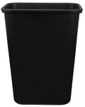 Amazon Basics Trash Can, Rectangular Commercial Office Wastebasket, 10 Gallon (Pack Of 2), Black
