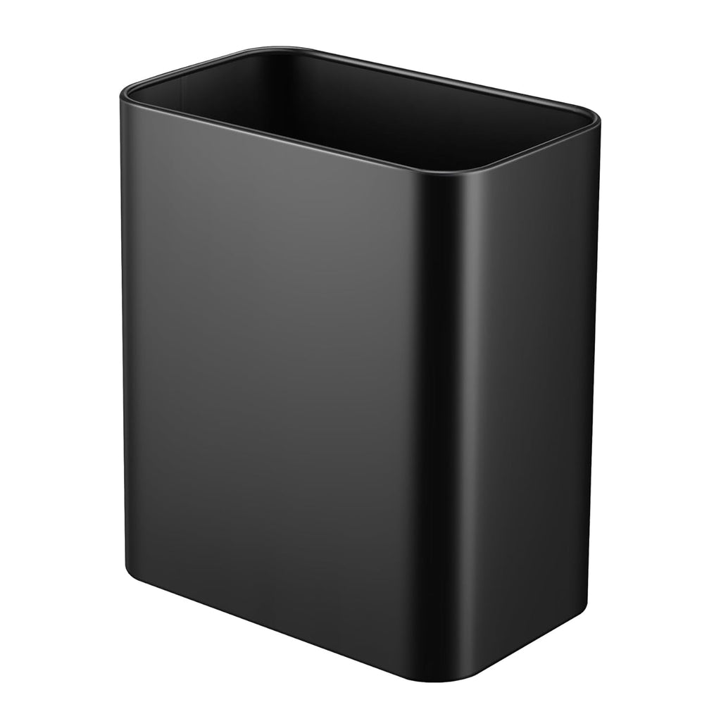 TIPGO Small Metal Trash Can, 2.1 Gallon Slim Trash Can for Bathroom, Wastebasket Garbage Bin for