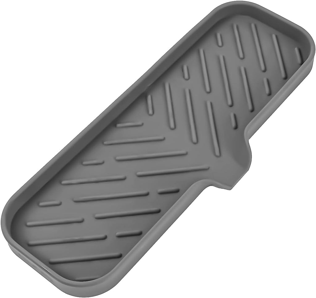Silicone Bathroom Soap Dishes with Drain Spout-Bathroom and Kitchen Sink Organizer,Sponge