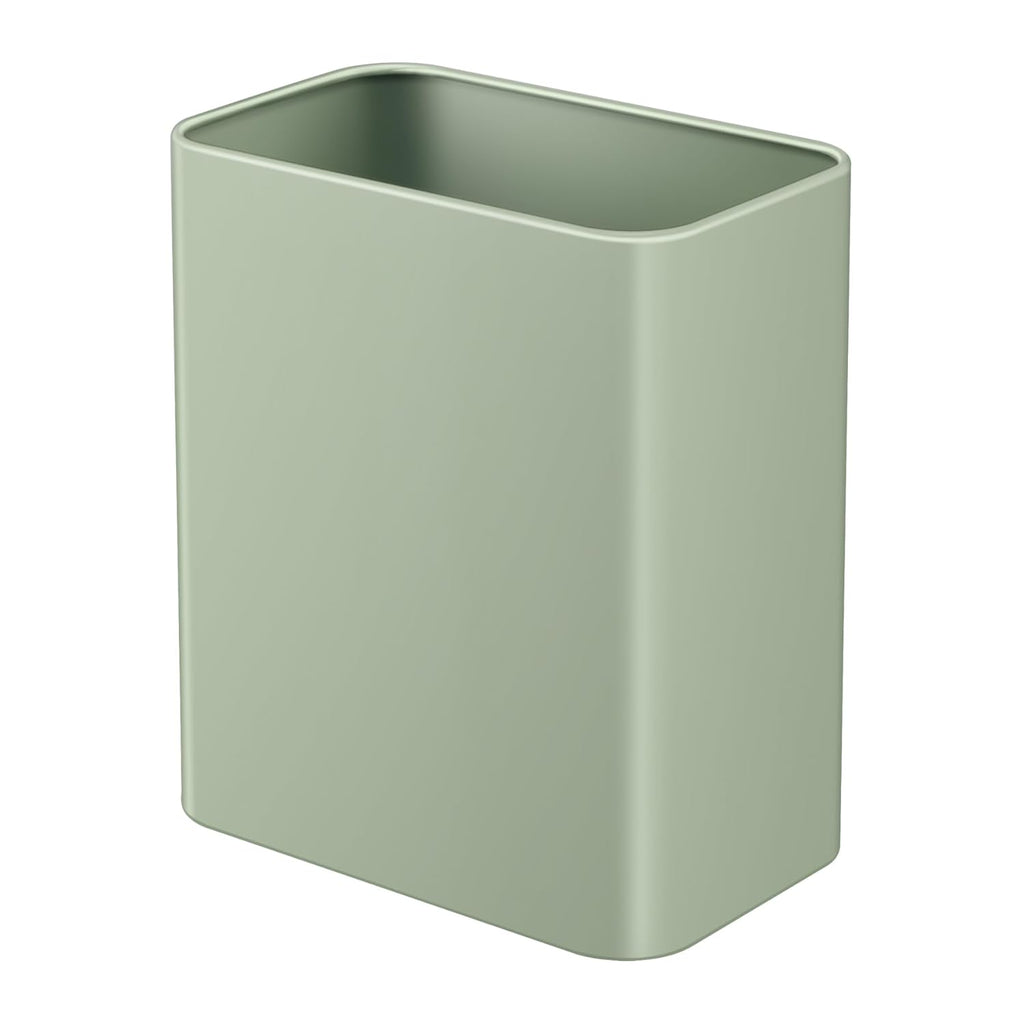 TIPGO Small Metal Trash Can, 2.1 Gallon Slim Trash Can for Bathroom, Wastebasket Garbage Bin for