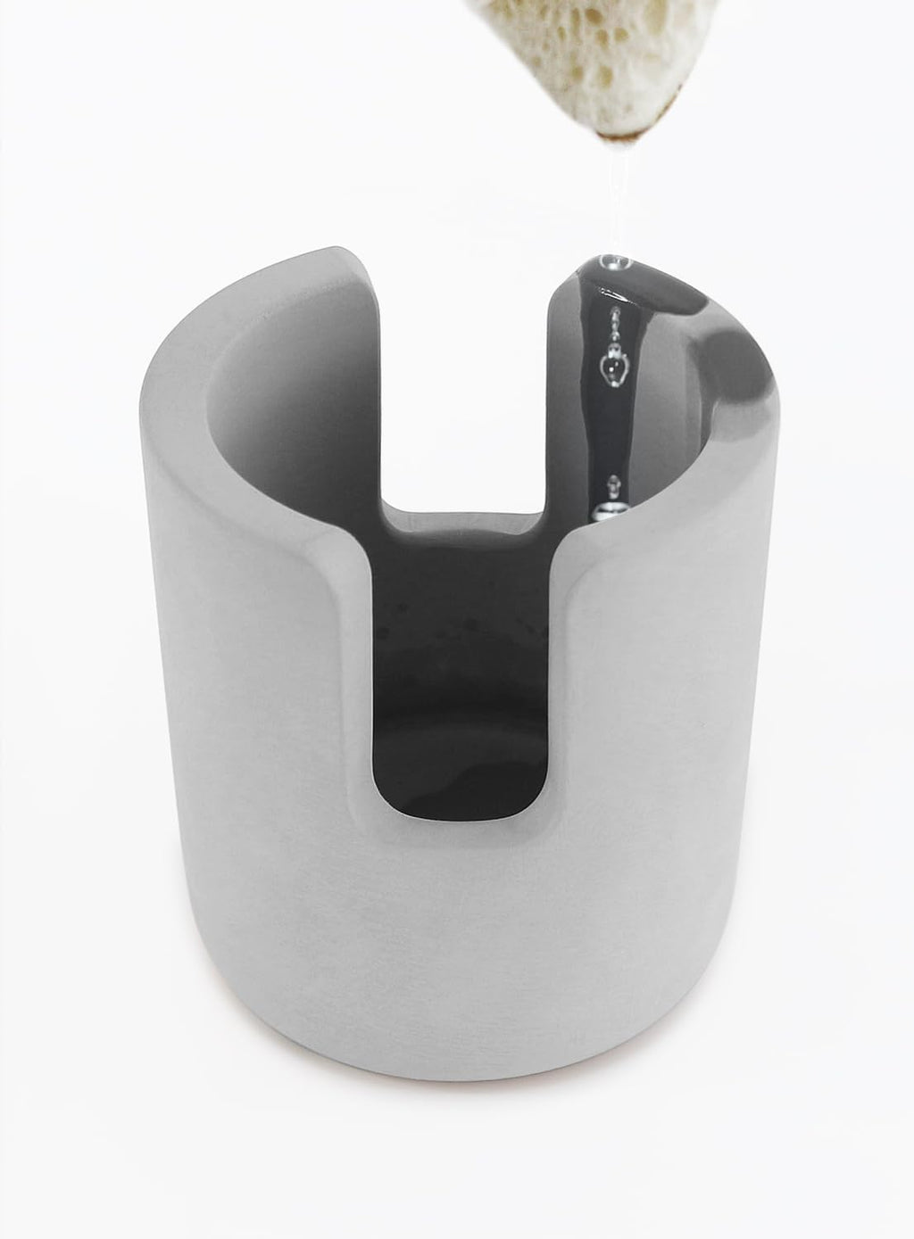Diatomite Stone Sponge Holder, Quick Dry Dish Sponge Stand for Countertop, Fast Dry Diatomaceous