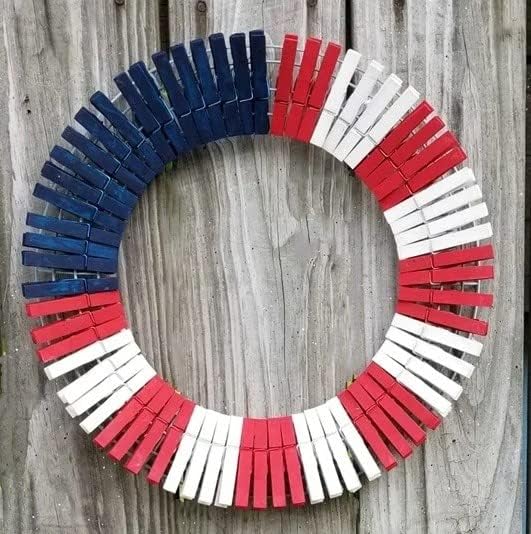 1.9 Inch Blue Clothespins Wall Decor Hang Pictures Artwork Kitchen Clips for Chip Bags with Sturdy