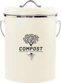 Kitchen Countertop Compost Bin, Odor Resistant Indoor Compost Bin with Lid and Charcoal Filter
