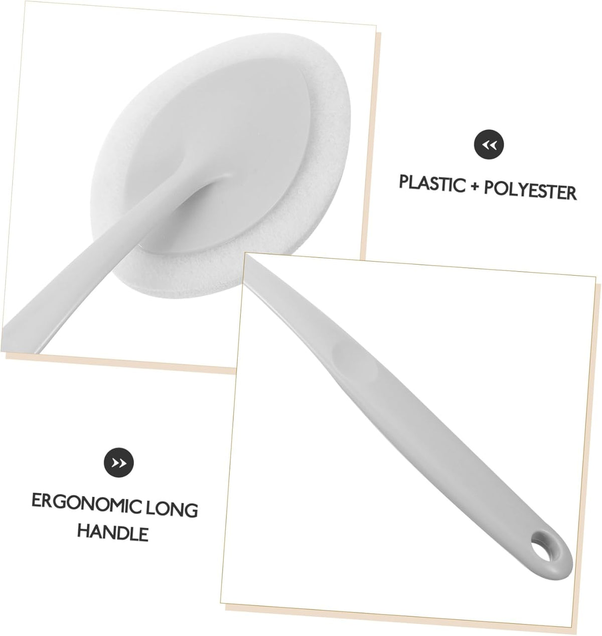 Sponge Brush Cleaning Tool for Bathroom Kitchen Durable Descaling Scrubber Lightweight Portable