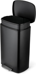 8 Gal Kitchen Trash Can, 30L Recycling or Garbage Bin, Brushed Stainless Steel Waste Basket