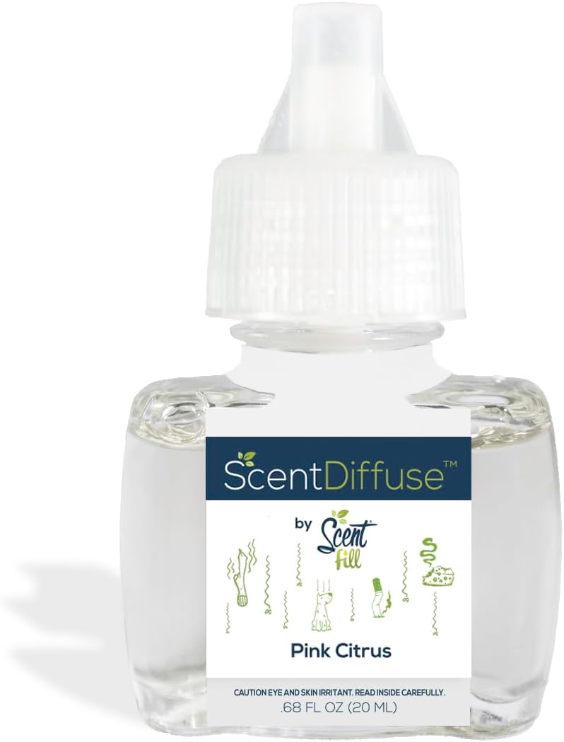 Scent Fill Pink Citrus Plug in Air Freshener, 4 Scented Oil Refills