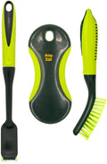 Pine-Sol Scrub Brush Set - Long Handle Cleaning Brushes with Heavy Duty Bristles and Comfort Grip