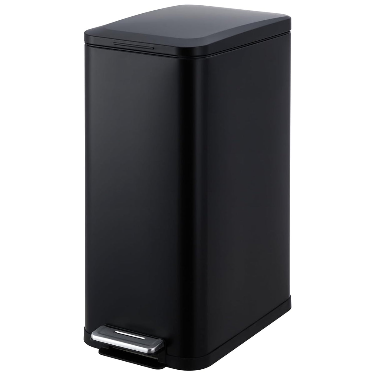 Garvee 13 Gallon Kitchen Trash Can, Stainless Steel Step Garbage Bin with Soft-Close Lid &