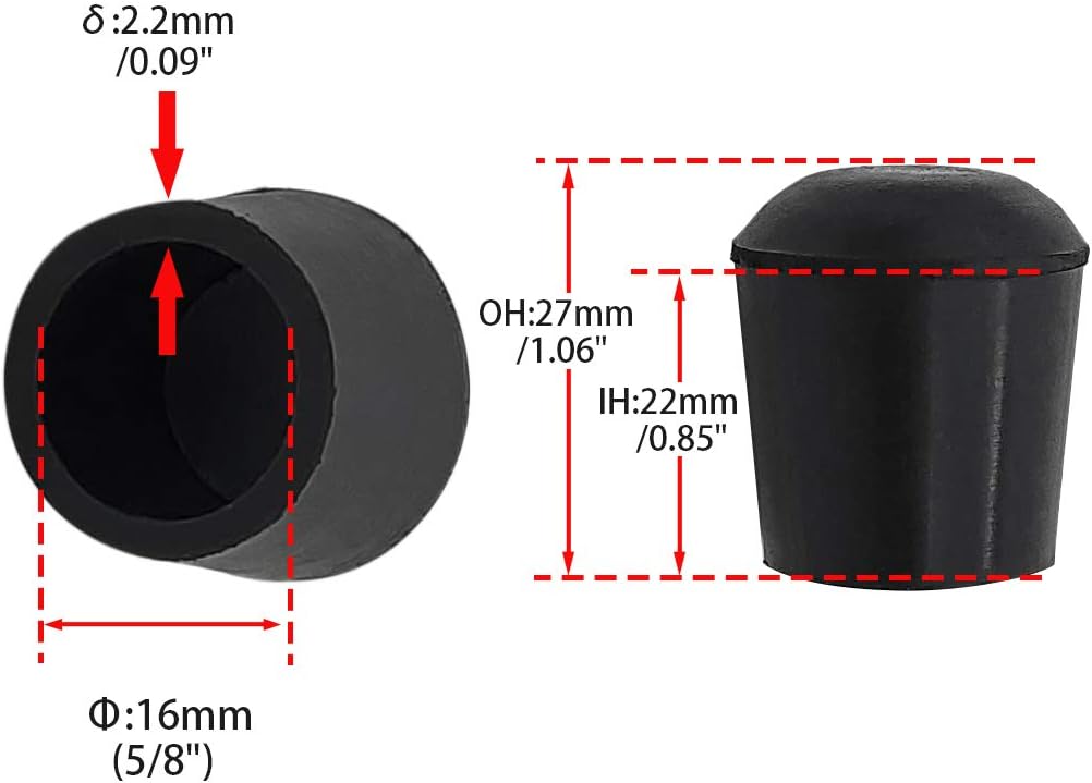 Flyshop Furniture Table Covers Non-Slip Durable Rubber Leg Tips Chair Leg Caps Floor Protector