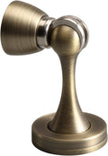 YAGU Magnetic Door Stopper 2 Pack, Zinc Alloy Brushed Bronze Door Stops Door Catch Holder Wall