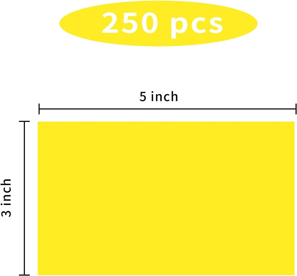STARLIBOO 3"X5" Rectangle Color Coding Labels, Removable Square Label Inventory Stickers, Permanent