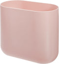 iDesign Cade Oval Slim Trash, Compact Waste Basket Garbage Can for Bathroom, Bedroom, Home Office