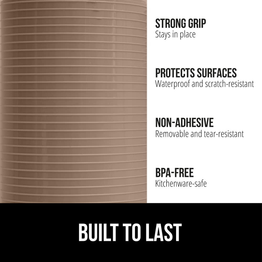 GORILLA GRIP DuraGuard Shelf Liner, 20x20 Non-Adhesive Cabinet Liners for Kitchen Drawers, Shelves