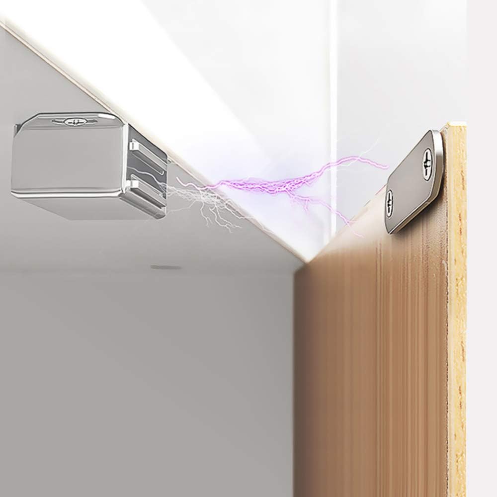 Mousike Cabinet Magnets 30lb Stainless Steel Magnetic Door Catch with Strong Magnetic for Kitchen