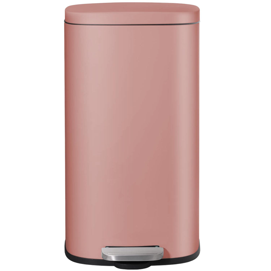 AthLike Trash Can, Stainless Steel Kitchen Garbage Can, Step Waste Bin with Hinged Lid and