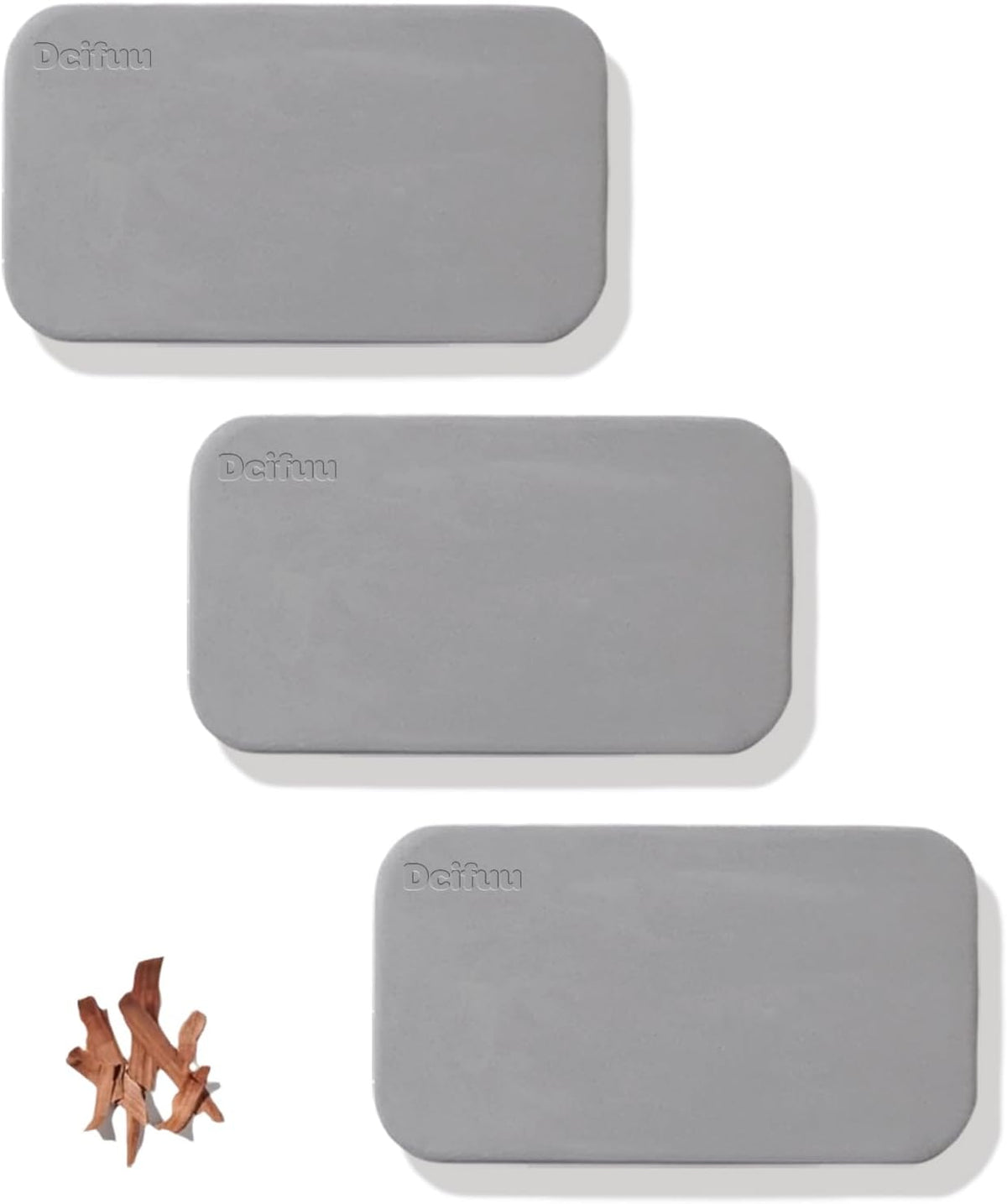 Car Air Freshener, Stone Air Freshener, Odor Eliminator, Teak Scent Refill (1 Count (Pack of 3), No