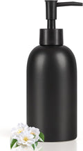 Natheeph 14OZ Ceramic Soap Dispenser Ceramic Soap Pump Dispenser Can Fill Liquid for