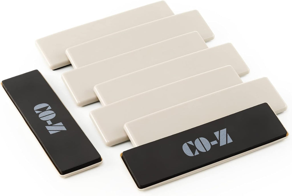 CO-Z Large Furniture Sliders - 8 Pack, 2 1/2" x 9" Rectangle Reusable Furniture Sliders for Carpet