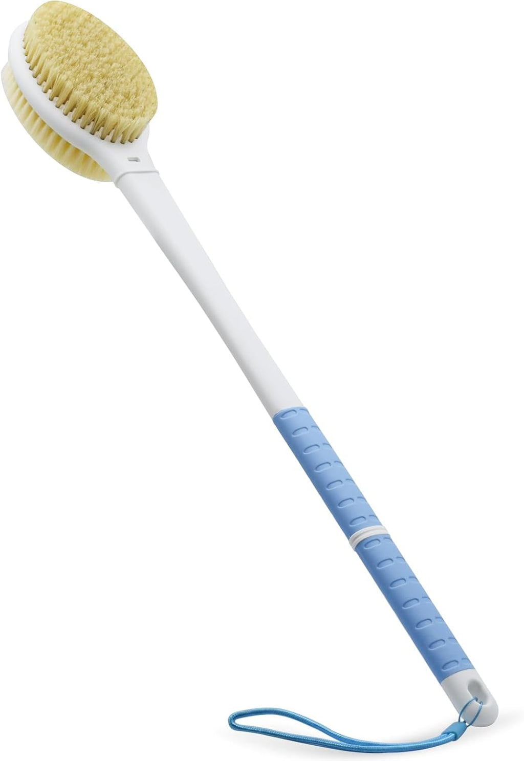 Shower Brush with Soft and Stiff Bristles,20.5" Extra Long Handle Dual-Sided Back Scrubber Bath