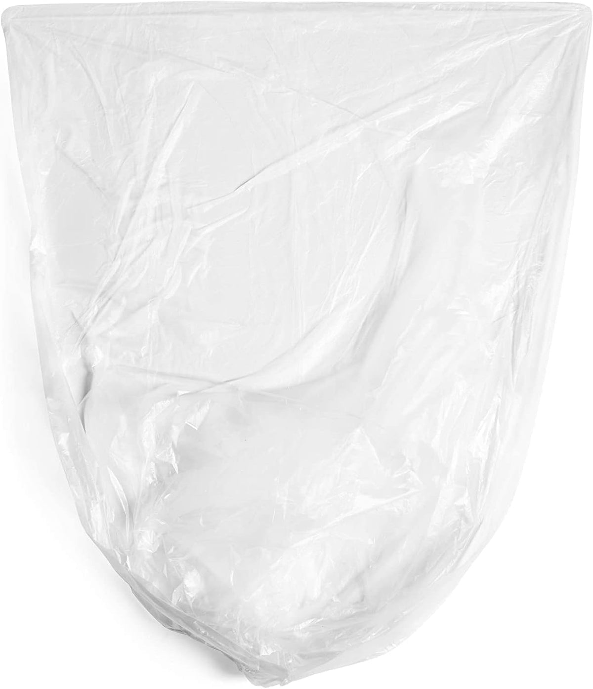 Aluf Plastics High Density Trash Bags, 60 Gallon, 200 Count, 14 Micron (eq), 38" x 60", Clear, for