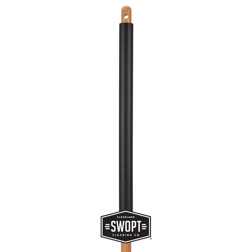 SWOPT Premium 48” EVA Foam Comfort Grip Wooden Handle – Ergonomic Design Eliminates Loose Handles