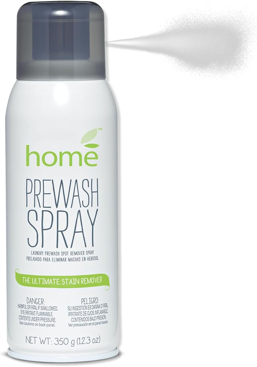 Laundry Prewash Spray Aerosol 12.3 Oz (Ultimate Tough Stain Remover for White Shirts/Clothes w/o