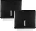 2-Pack Multifold Paper Towel Dispenser Wall Mount (Black) – Large Capacity C-Fold, Trifold, and