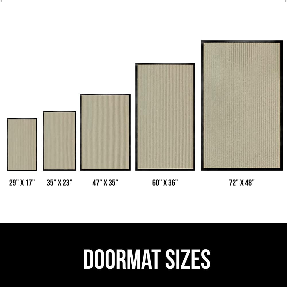 GORILLA GRIP Traffic Guard Door Mat, Heavy Duty Welcome Mats, Commercial Office Space Doormat