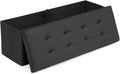 Athena Collection 43" Storage Ottoman Bench Folding Bench with 130L Hidden Storage, Large End of
