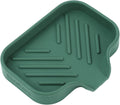 Silicone Bathroom Soap Dishes with Drain Spout-Bathroom and Kitchen Sink Organizer,Sponge
