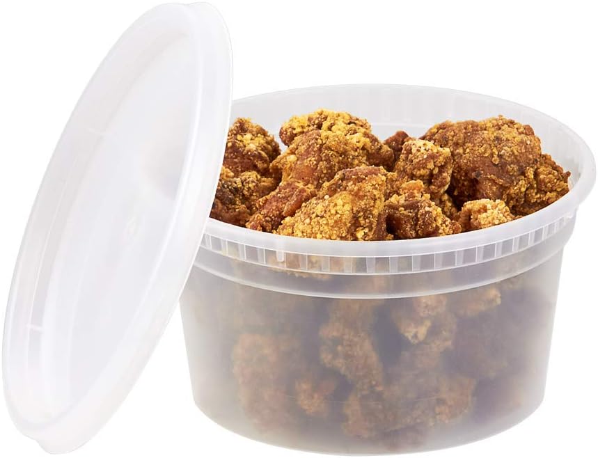 Karat [12oz - 240 ct] Clear PP Injection Molded Round Deli Containers with Lids (FP-IMDC12-PP)