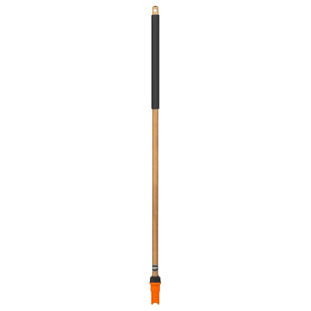 SWOPT Premium 48” EVA Foam Comfort Grip Wooden Handle – Ergonomic Design Eliminates Loose Handles