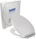 HARO | ELONGATED Toilet Seat | Slow-Close-Seat | Heavy-Duty up to 550 lbs, Quick-Release & Easy