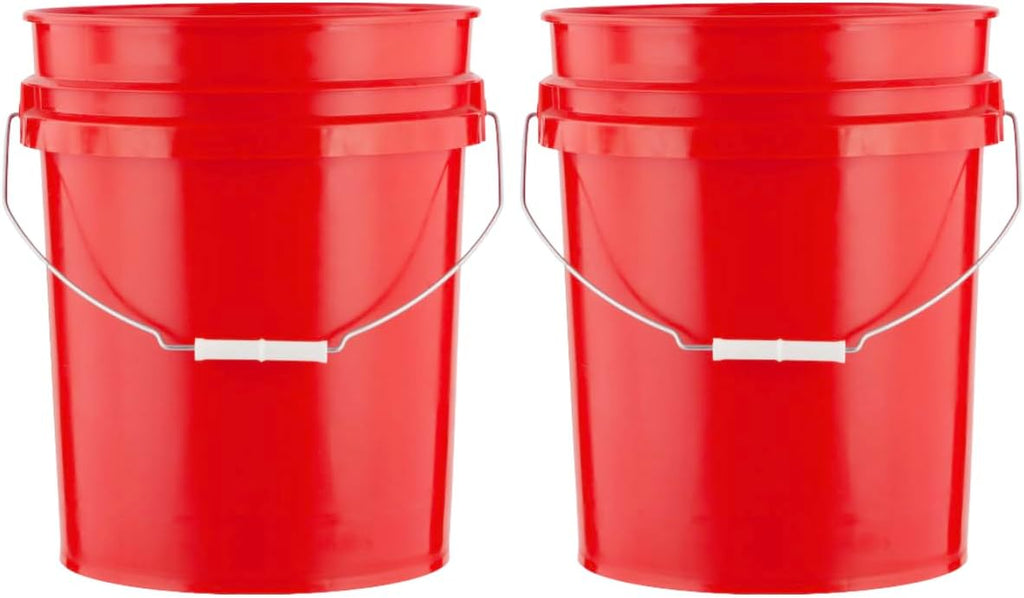House Naturals 5 Gallon Premium HPDE Plastic Bucket - Made in USA Food Grade Storage Container, BPA