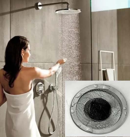 10PCS Mesh Sink Drain Strainer Bathroom, 2.75" Stainless Steel Slop Basket Filter Trap Hair