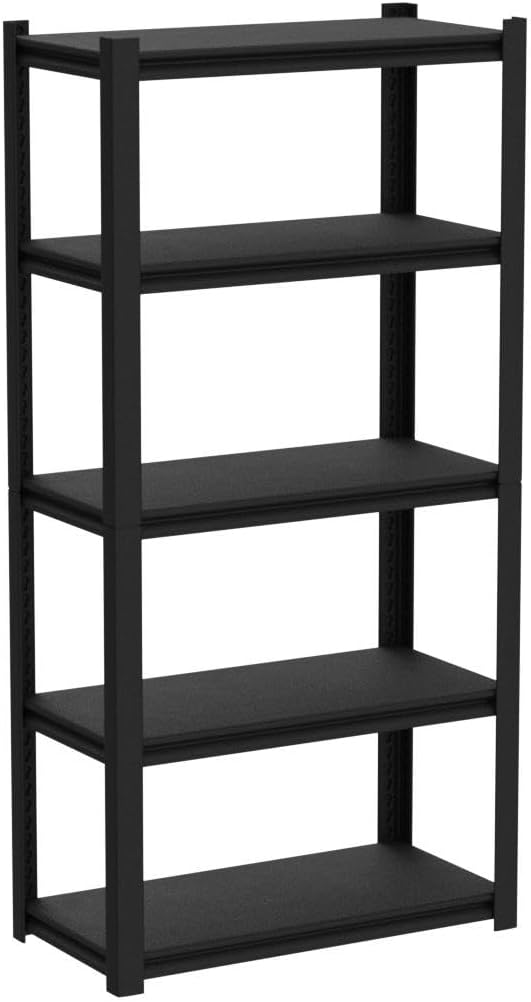 Raybee Garage Shelving 2000LBS Storage Shelves Adjustable Metal Shelves 5 Tier Heavy Duty Shelving