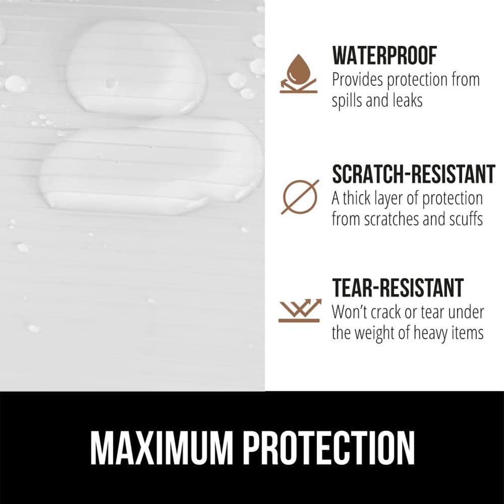 GORILLA GRIP DuraGuard Shelf Liner, 20x20 Non-Adhesive Cabinet Liners for Kitchen Drawers, Shelves