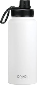 DRINCO Stainless Steel Water Bottle Spout Lid Vacuum Insulated Double Wall Water Bottle Wide Mouth