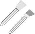 2 PCS Stainless Steel Scrapers – Multifunctional Scraper Cleaning Tool for Cookware, Stovetop