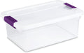 Sterilite 36-Pack 15 Quart Clearview Latch Box, Stackable Organizer Bins with Latching Lids - Clear