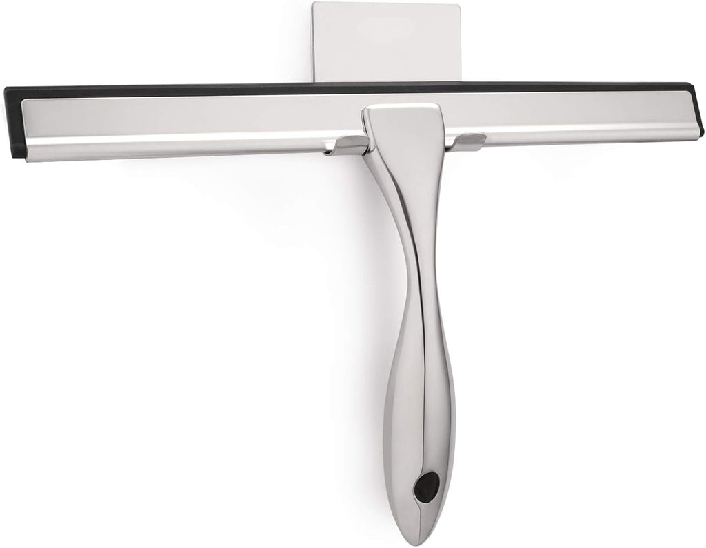Hiware All-Purpose Shower Squeegee for Shower Doors, Bathroom, Window and Car Glass - Stainless